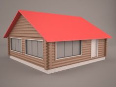 Wooden House Medium 3D Model