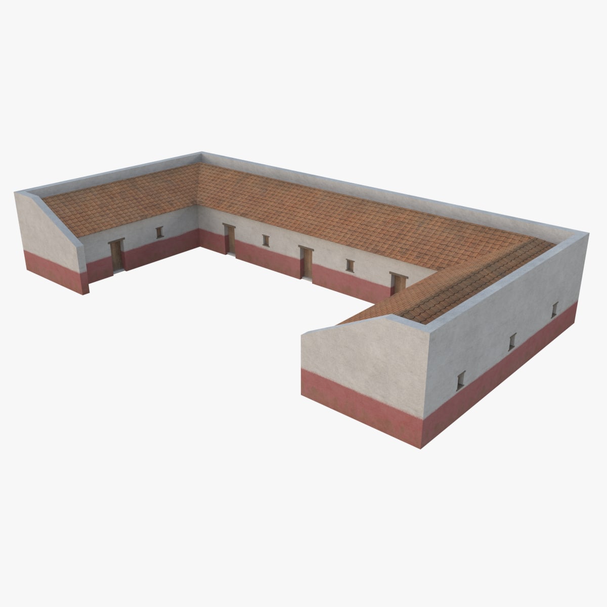 Roman Building 6 (Low Poly) 3D Model