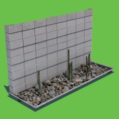 Planter Wall 3D Model