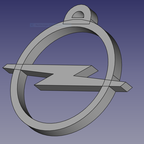 Opel car key 3D Print Model
