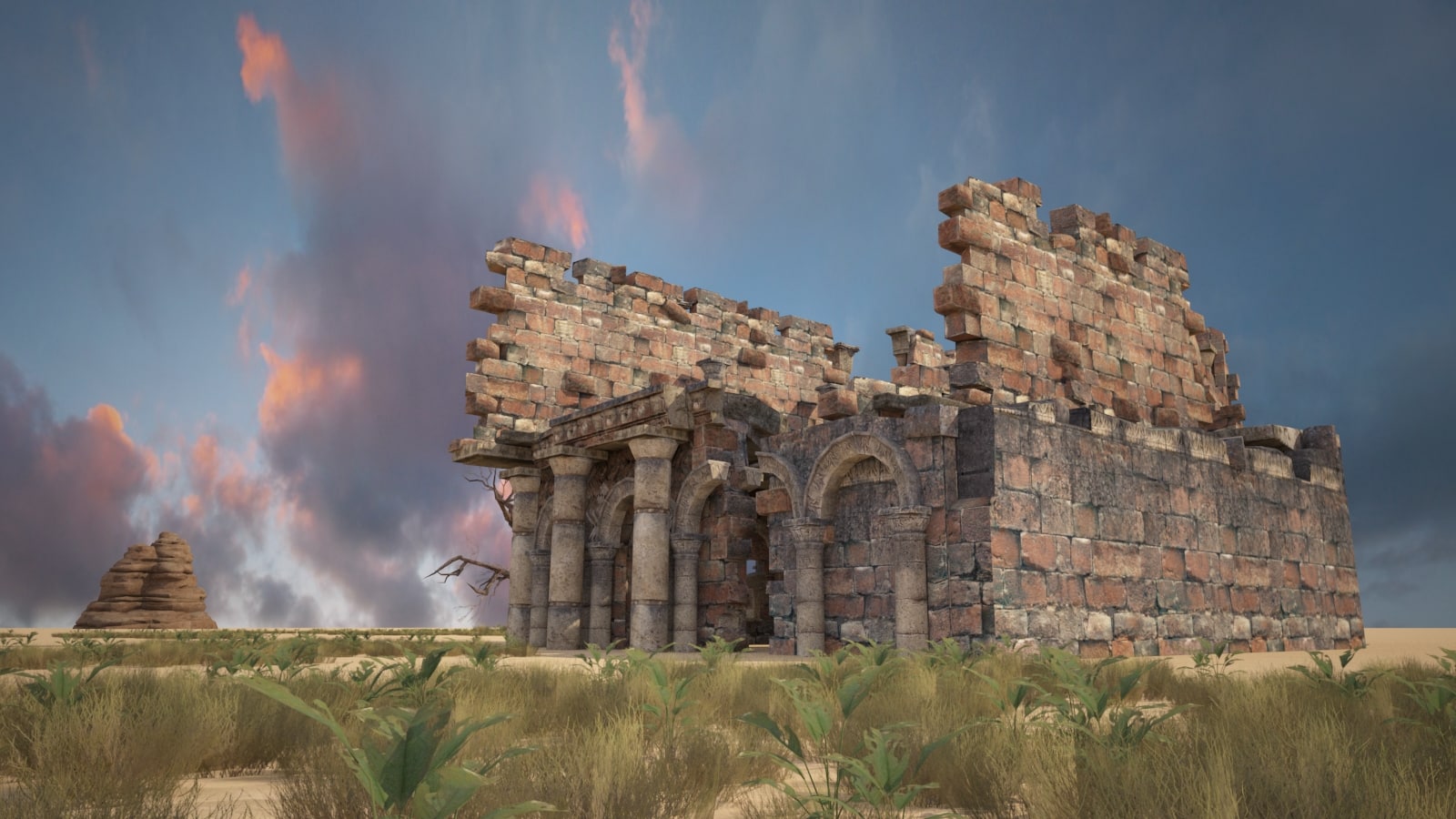 A 3D model of the remnants of ancient Crusades 3D model 3D Model