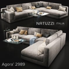 Sofa_Natuzzi_Agora2989 Free 3D Model