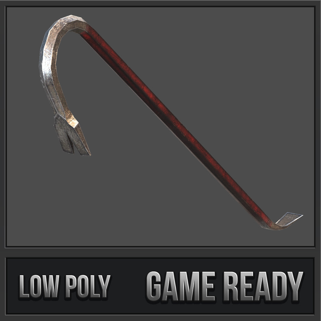 Crowbar PBR 3D Model