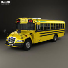 Blue Bird Vision School Bus L3 2015 3D Model