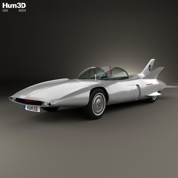 GM Firebird III 1958 3D Model