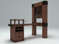 Bar table 3D Model