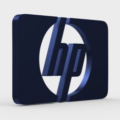 Hewlett packard logo 3D Model