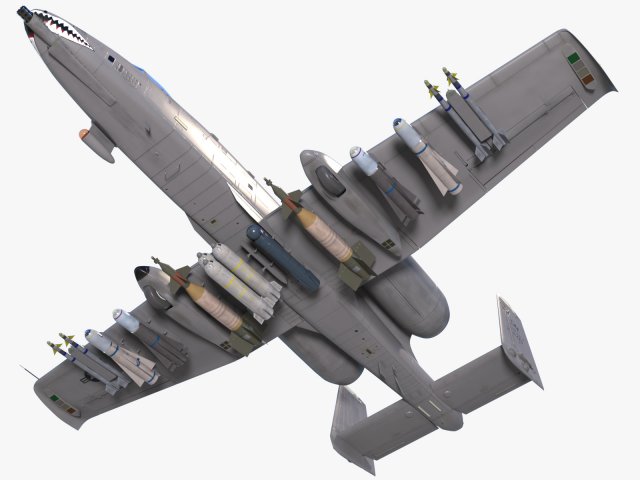 Fairchild Republic A-10 Thunderbolt II 3D Model