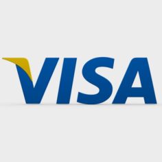 Visa logo 3D Model