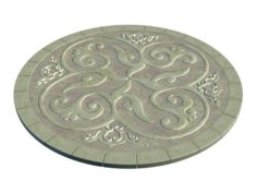 Ancient capital building – floor tiles 07 3D Model