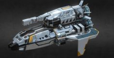 Spaceship 27-ZX PBR 3D Model