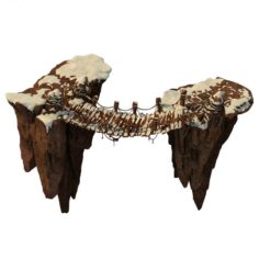 Huashan Mountain Road – ice and snow bridge 3D Model