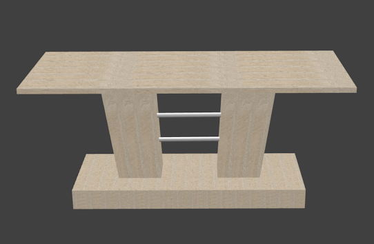 Wooden Table 3D Model