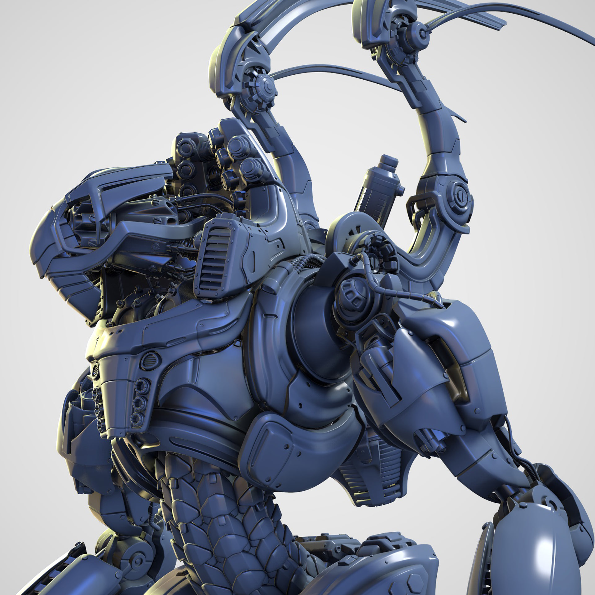 Mesh Warrior Air Hires model model 3D Model