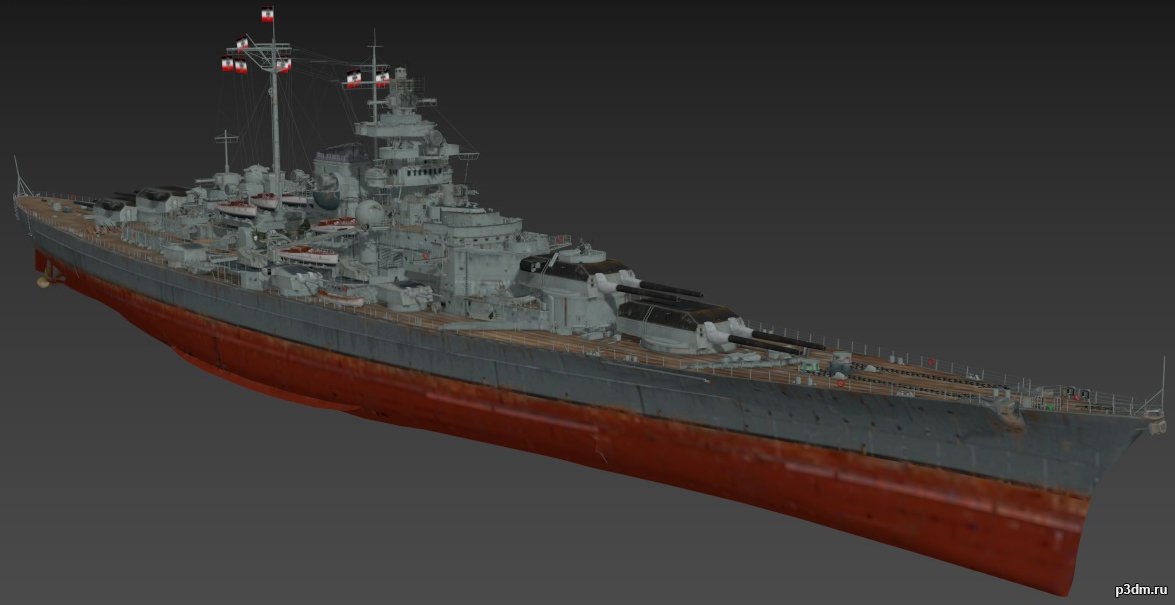 Tirpiz 1942 3D Model
