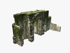 Jungle ruins stone gate 3D Model