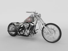 Harley Davidson FXR 1989 Custon 3D Model
