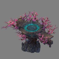 Peach Blossom Island – Nebula Mirror 3D Model