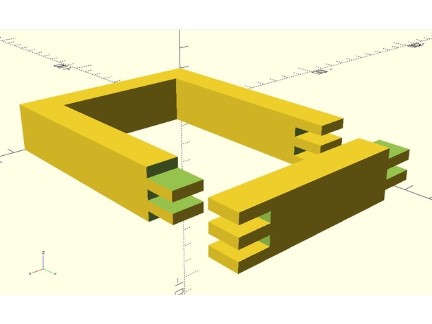 customizable frame 3D Print Model