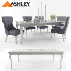 Ashley Furniture Table & Chair 3D model 3D Model