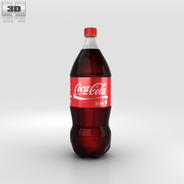 Coca-Cola Bottle 2L 3D Model