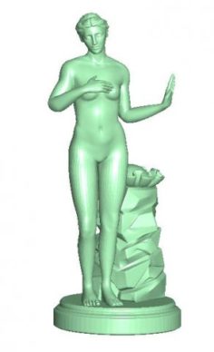 Nude girl 6 3D Model