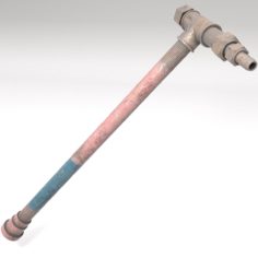 Pipe Weapon 3D model 3D Model