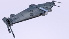 Mantaray Spaceship 3D Model