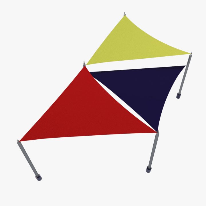 kids tent 3D 3D Model