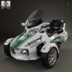 BRP Can-Am Spyder Police Dubai 2014 3D Model