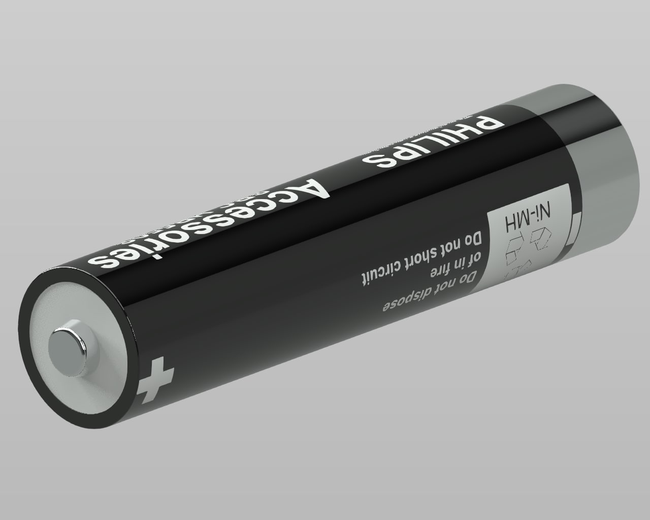 Philips battery 3D model 3D Model