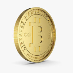 Bitcoin Gold 3D Model