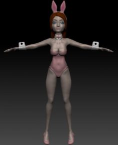 Playboy girl 3D Model