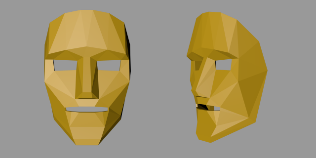 Polygonal Mask 3D Model