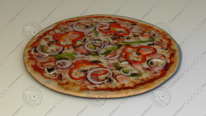 Pizza 02 3D Model
