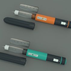 insulin pens						 Free 3D Model