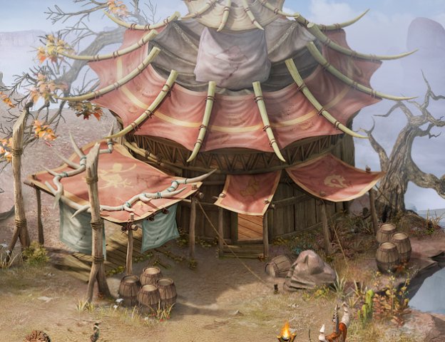 Forgotten tribe – tent 02 3D Model