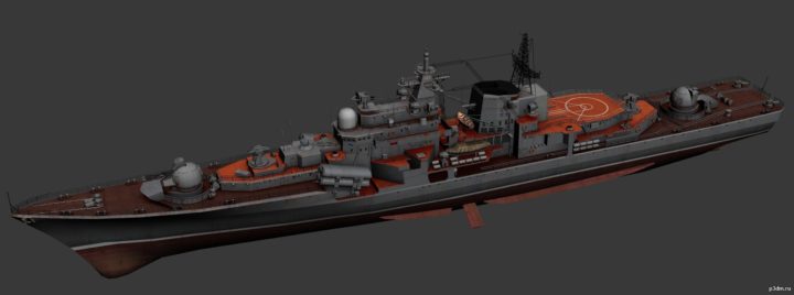 Sovremenny Class Destroyer 3D Model