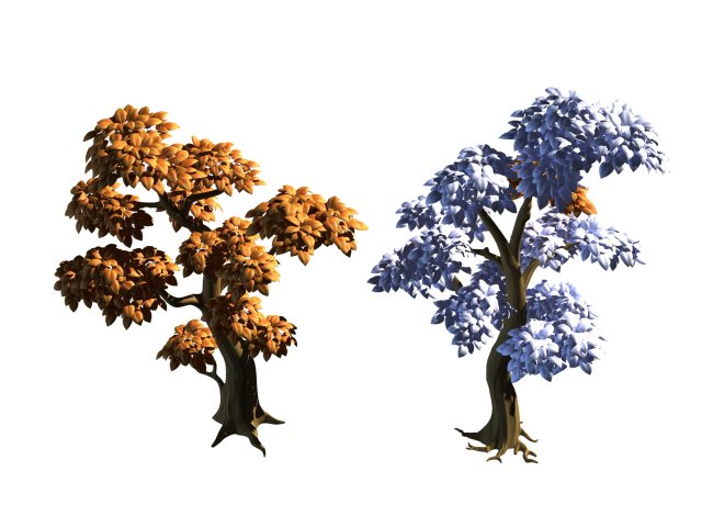 Mount Cliff – Yellow Tree 3D Model