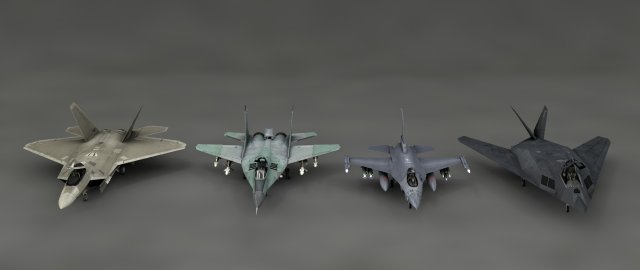 Aircraft Pack 3D Model