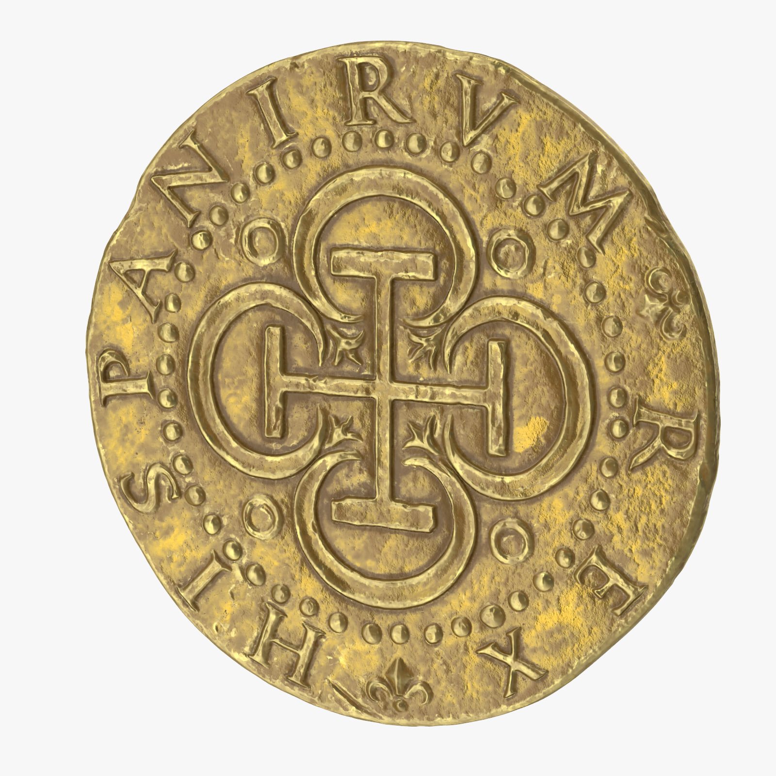Gold Coin 02 3D Model
