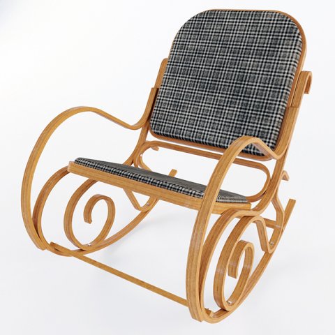 Vray Ready Wooden Arm Chair 3D Model