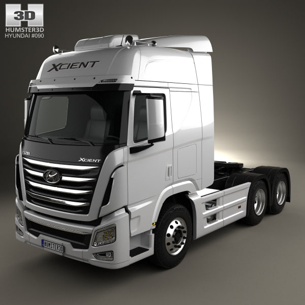 Hyundai XCient P520 Tractor Truck 2013 3D Model