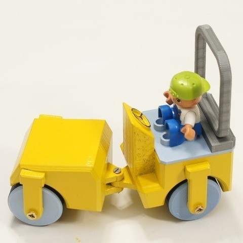 Toy Roller Compactor 3D Print Model