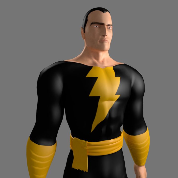 3D Black Adam model 3D Model