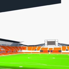 3D BBVA Compass Stadium model 3D Model