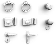 Door’s locks (41 type) 3D Model