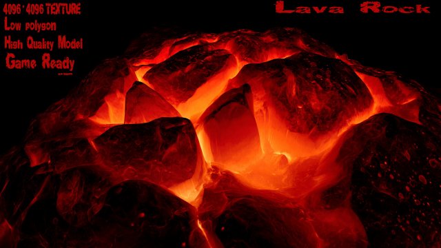 Lava Rock 3D Model