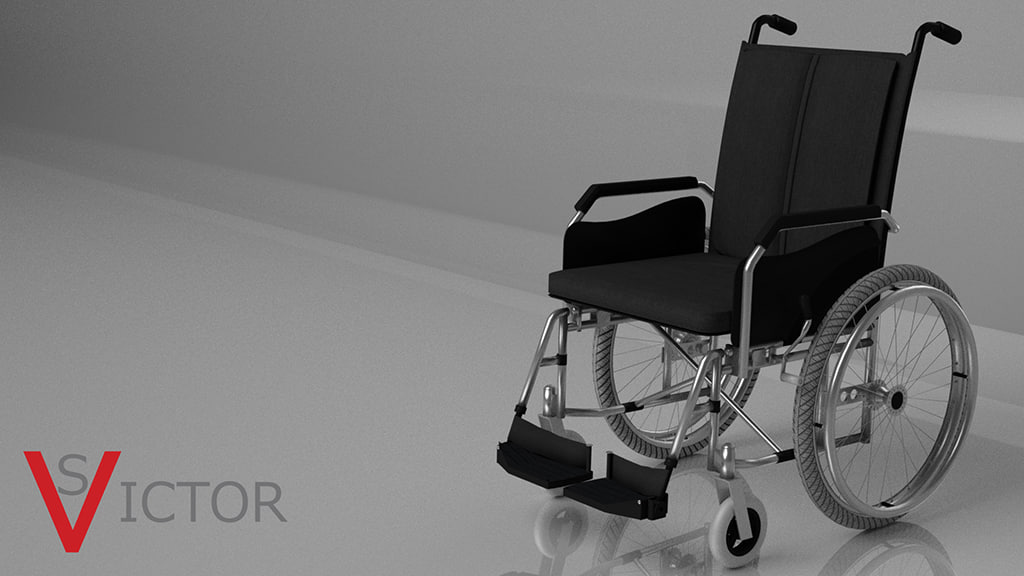 Wheelchair 3D Model