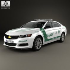 Chevrolet Impala Police Dubai 2014 3D Model